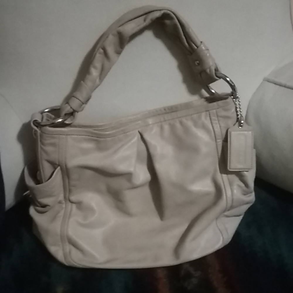 Beige/Tan Coach bag